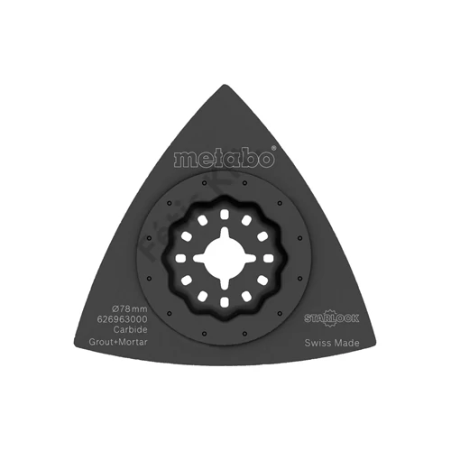 Metabo háromszög csiszolótalp, fuga/simítómassza, HM, 78 mm