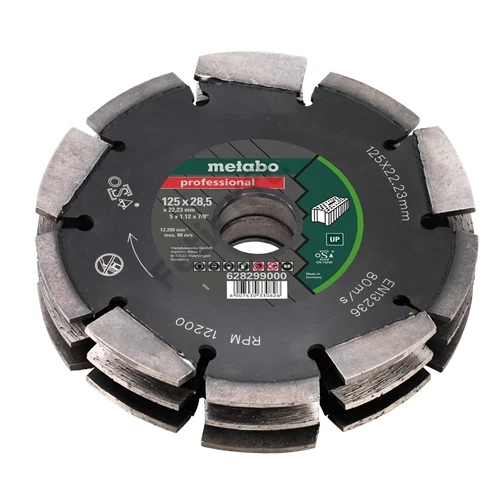 Metabo falhoronymaró gyémánt vágókorong FS3 125x28.5x22.23mm