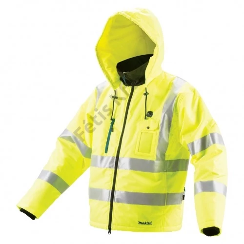 Makita CJ106DZ fűthető kabát NEON, Z (akku és töltő nélkül) XL