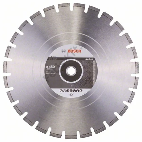 Bosch vágókorong, gyémánt 450x3.2x25.4 mm aszfalt