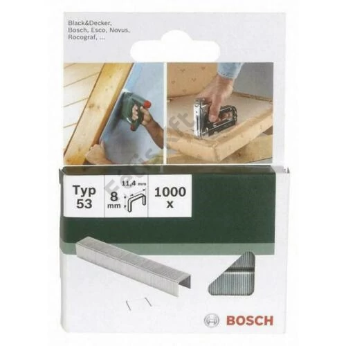 Bosch tűzőkapocs 11.4x0.74x8mm TIP53 (1000db/doboz)