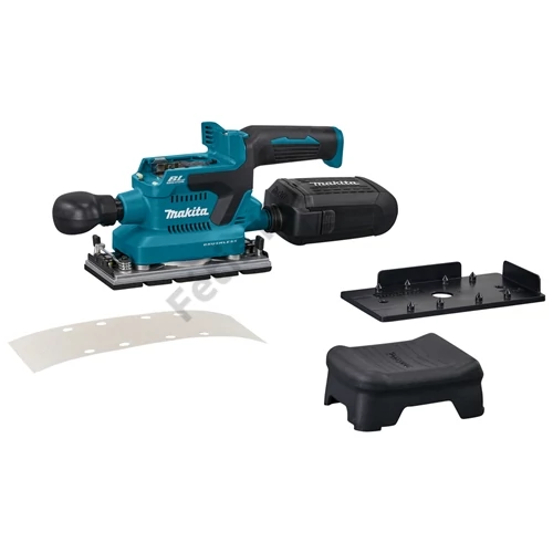 Makita DBO381ZU 18V LXT Li-ion BL AWS 93x185mm rezgőcsiszoló (akku és töltő nélkül) + adapter