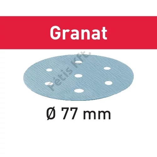 Festool Csiszolópapír STF D77/6 P120 GR/50 Granat (50 db/doboz)