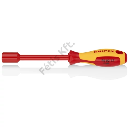 Knipex dugókulcs csavarhúzó-fogantyúval barnított VDE 12 mm