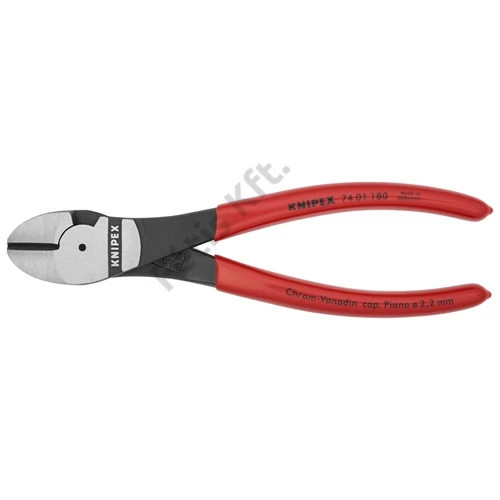 Knipex Erőkímélő oldalcsípő fogó feketére foszfátozott 180 mm