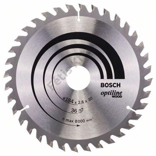 Bosch körfűrészlap 184x30/36 Optiline Wood