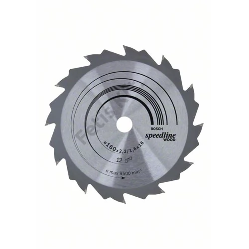Bosch körfűrészlap 160x16/16 Speedline Wood