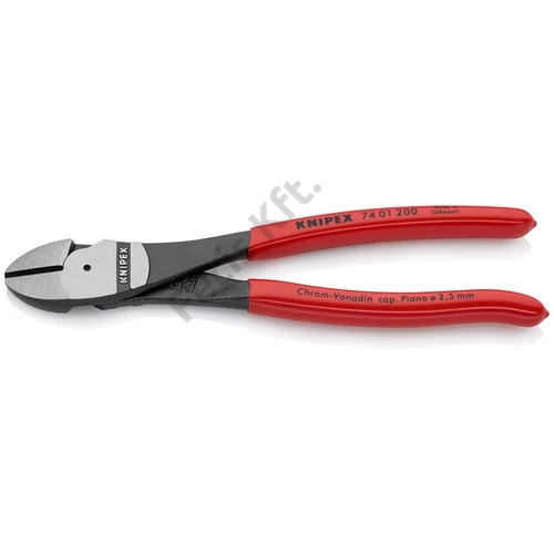 Knipex Erőkímélő oldalcsípő fogó feketére foszfátozott 200 mm