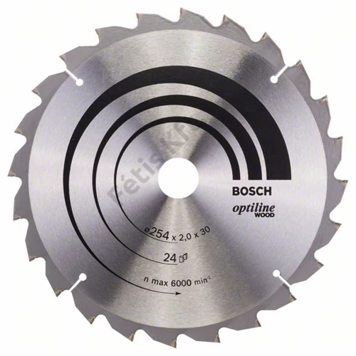Bosch körfűrészlap 254x30/24 Optiline Wood