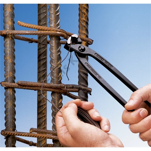 Knipex betonszerelő (rabitz) fogó feketére foszfátozott, mártott nyél 200 mm