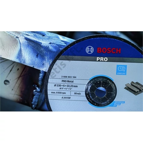 Bosch PRO Metal kötőanyaggal készült csiszolótárcsa, 180 x 8 x 22,23 mm