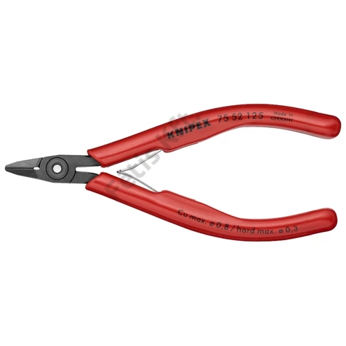 Knipex elektronikai oldalcsípő fogó hegyes fej barnított 125mm