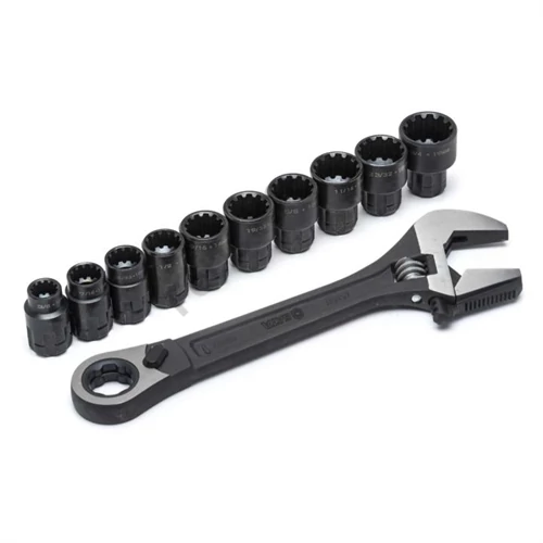 SATA X6 Pass-Thru univerzális állítható villáskulcs készlet 10-19 mm 11 részes