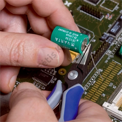 Knipex precíziós-elektronikai műszerész fogó többkomponensű nyél, barnított 135 mm