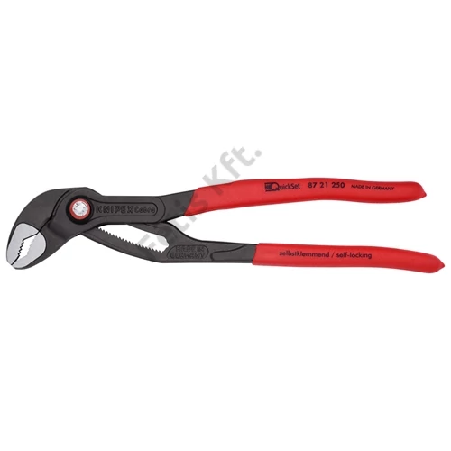 Knipex Cobra QuickSet Hightech vízpumpafogó szürkére foszfátozott 250 mm (bliszter)