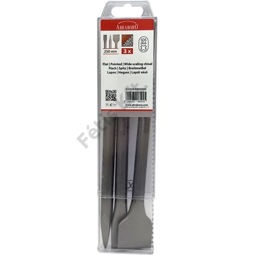 Abraboro vésőkészlet SDS-Plus 4 db 4x 250 mm