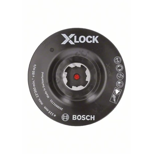 Bosch gumitányér X-Lock 115mm tépőzáras