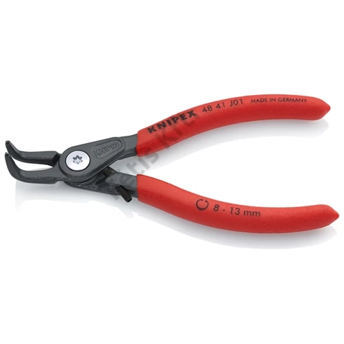 Knipex precíziós seeger-fogó belső J01 szürkére foszfátozott, mártott nyél 130 mm