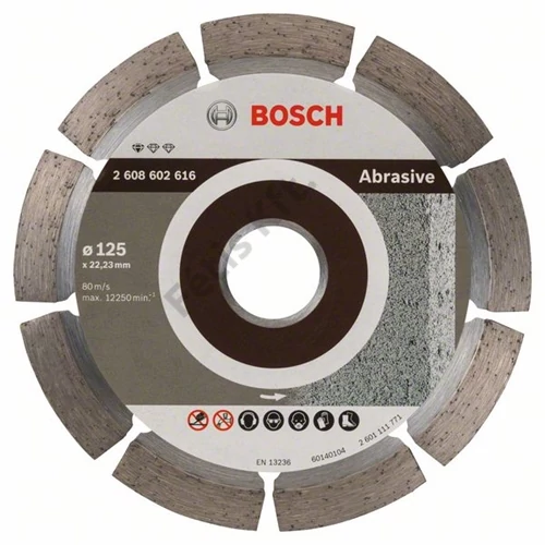 Bosch vágókorong, gyémánt 125x1.6x22.23 mm abrazív