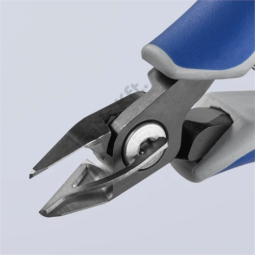 Knipex precíziós elektronikai oldalcsípő fogó többkomponensű nyél barnított 125 mm