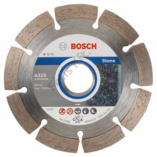Bosch vágókorong, gyémánt 115x1.6x22.23 mm kő 10 db