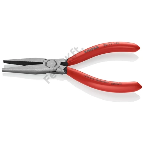 Knipex hosszúcsőrű fogó feketére foszfátozott, mártott nyél 140 mm