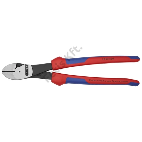 Knipex Erőkímélő oldalcsípő fogó feketére foszfátozott 250 mm