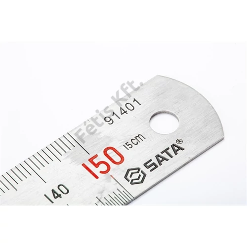 SATA acélvonalzó 150mm