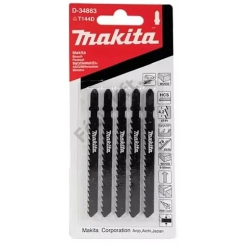 Makita szúrófűrészlap fára, gyors L100mm Z6 5db