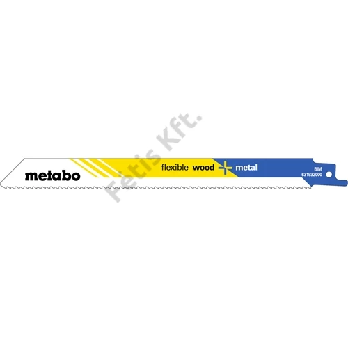 Metabo orrfűrészlap S 1022 HF flexible wood + metal 200 x 0.9 mm 5 db