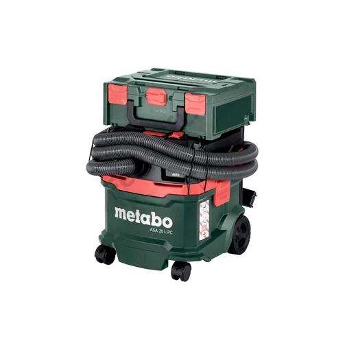 Metabo ASA 20 L PC száraz-nedves porszívó 1200W 225hPa (mbar) 20l