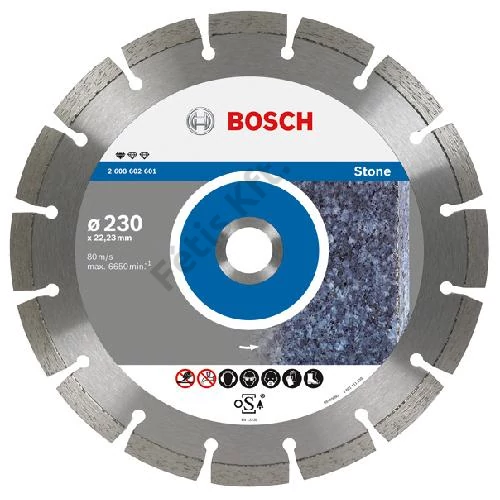 Bosch vágókorong, gyémánt 230x2.3x22.23 mm kő