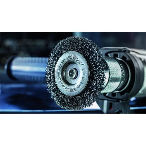 Bosch PRO Stainless Steel clean drótkorong, egyenes befogószár, 70 x 0,3 mm