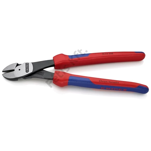 Knipex erőkímélő oldalcsípő fogó feketére foszfátozott, többkomponensű nyél 250 mm