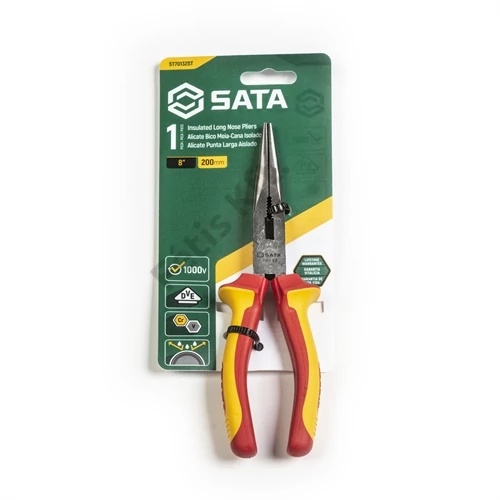 SATA VDE hosszúcsőrű fogó 210mm