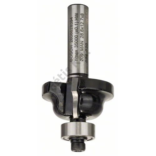 Bosch keményfém 'B' profilmaró vezető golyóscsapággyal (2 vágóél) 4 x12.4 54 mm d:8 mm