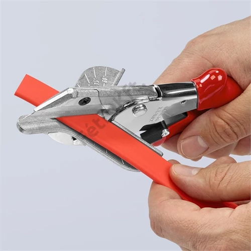 Knipex Sarokvágó olló műanyag- és gumiprofilokhoz krómozott 215 mm