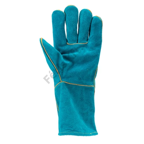 Hegesztőkesztyű zöld marhahasíték belső pamutbéléssel 10