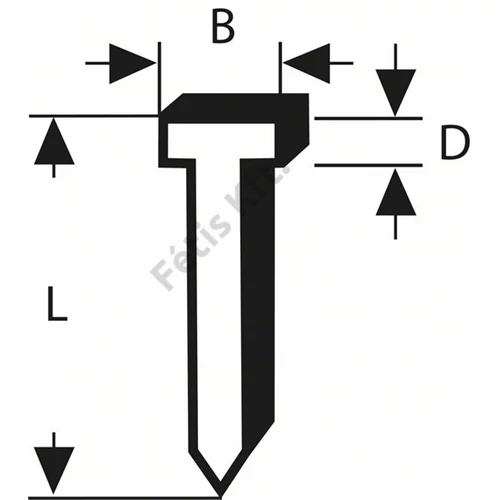 Bosch tűzőgépszeg  1.8x1.27x26mm TIP47 (1000db/doboz)