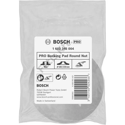Bosch PRO Backing Pad Round Nut alátéttányérhoz való kerek anya, M14, 180, 230 mm
