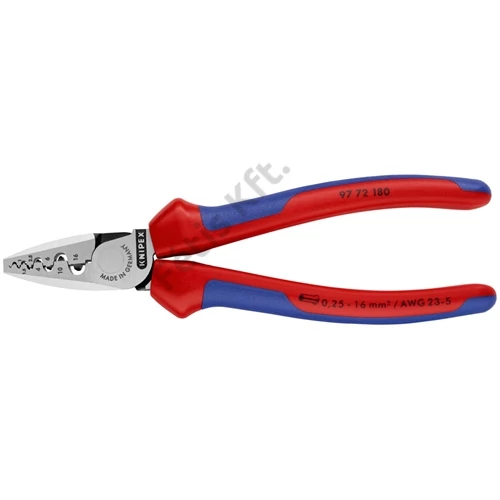 Knipex érvéghüvely fogó 180mm