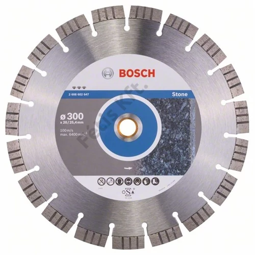 Bosch vágókorong, gyémánt 300x2.8x20/25.4 mm kő