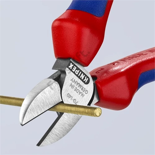 Knipex Oldalcsípőfogó feketére foszfátozott 140 mm