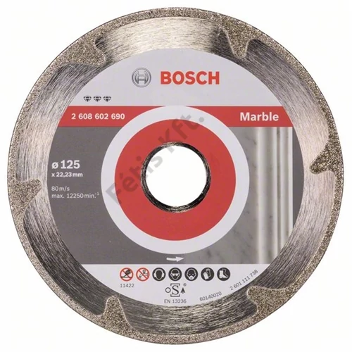 Bosch vágókorong, gyémánt 125x2.2x22.23 mm márvány