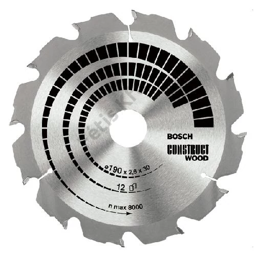 Bosch körfűrészlap 235x30/16 Construct Wood