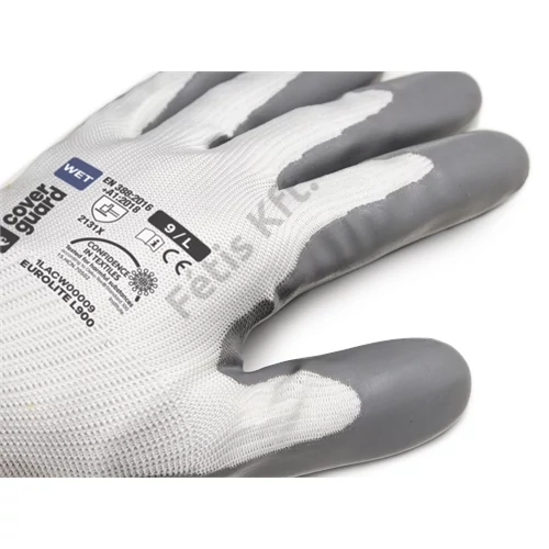 EUROLITE L900 fehér/szürke latex környezetbarát kesztyű 10