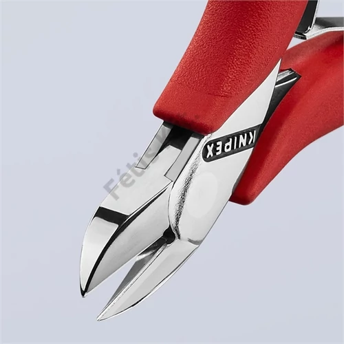 Knipex elektronikai oldalcsípő fogó mártott nyél 115 mm