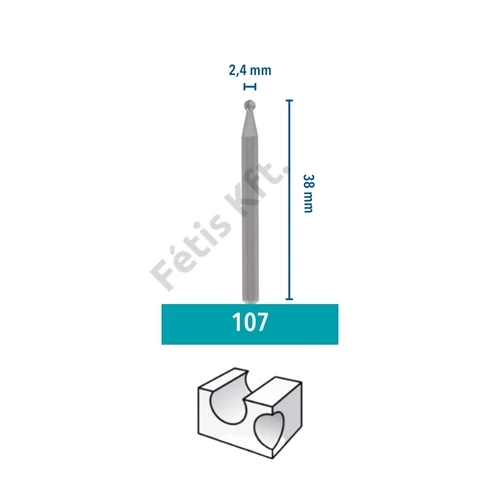 Dremel Gravírozószár 2.4 mm (107)