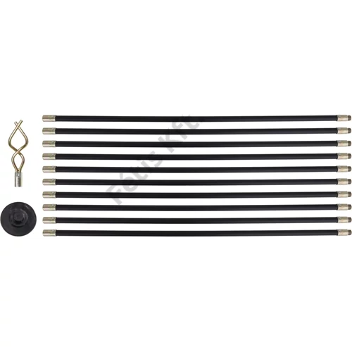 YATO Csőtisztító flexibilis rúd készlet 12 részes 9.2 m (YT-24980)