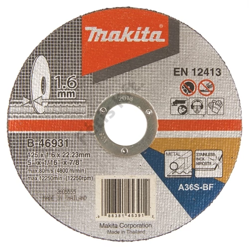 Makita Vágókorong INOX 125x1.6 mm